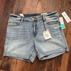 Cosmic Blue Love (for StitchFix) Adrianne Boyfriend Short, Indigo, Size 8